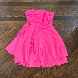 Katie J Pink strapless dress size M Strapless Kids Dress